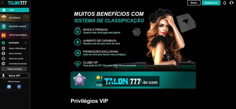 Bonus de boas vindas